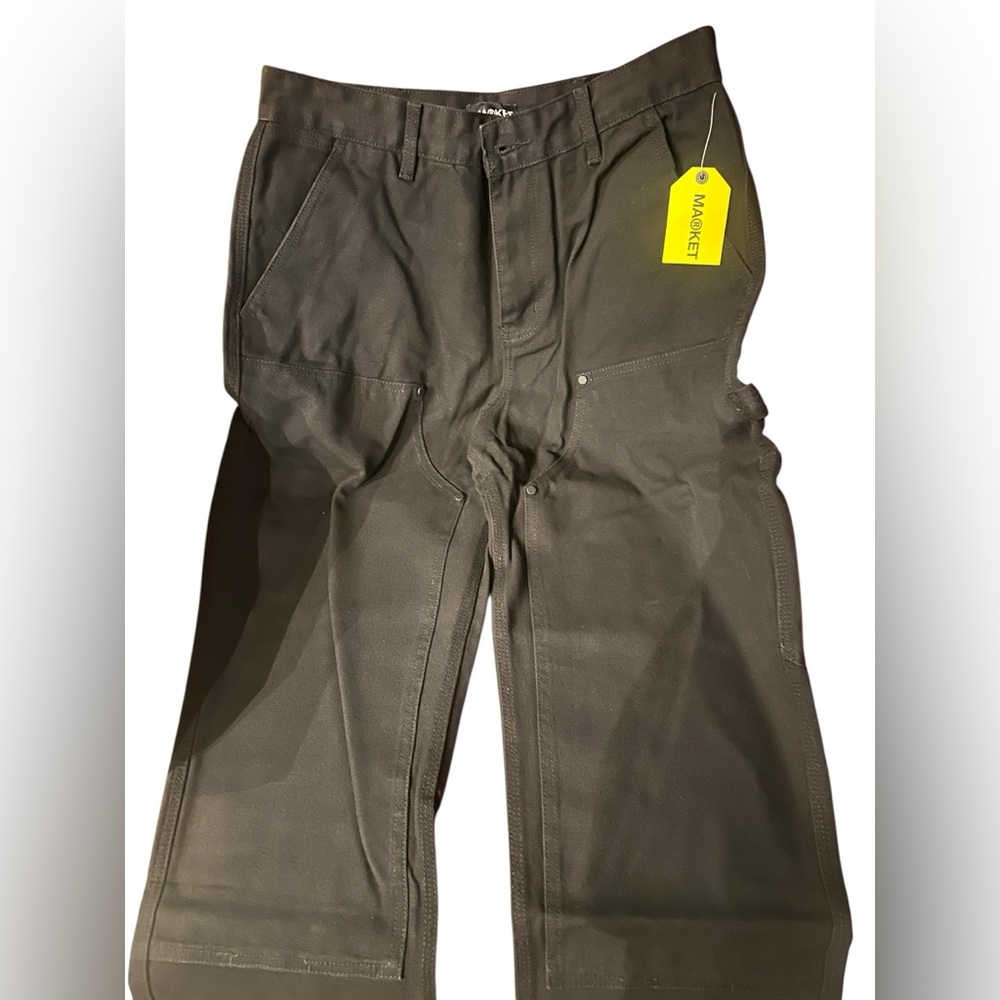 Market Studios Black Carpenter Cargo Pants in Size 30